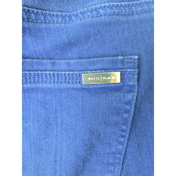 White House Black‎ Market Royal Blue SZ 4 Stretch Slim Leg Cropped Jeans Women's - Picture 10 of 13